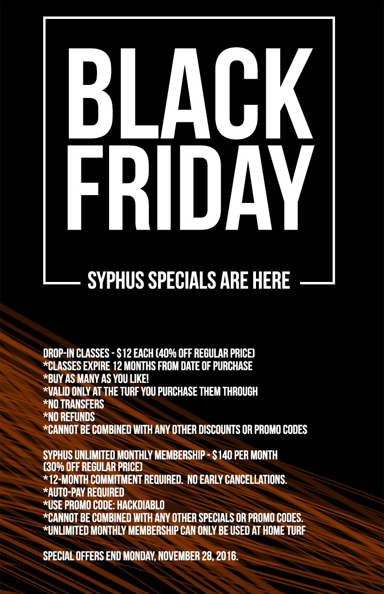Black Friday Specials